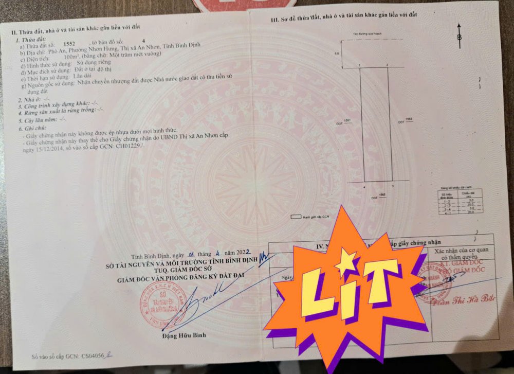 BÁN LÔ ĐẤT 100M2 VUÔNG VẮN TUYỆT ĐẸP TẠI TÔN THẤT TÙNG, NHƠN HƯNG BÁN LÔ ĐẤT 100M2 VUÔNG VẮN TUYỆT ĐẸP TẠI TÔN THẤT TÙNG, NHƠN HƯNG