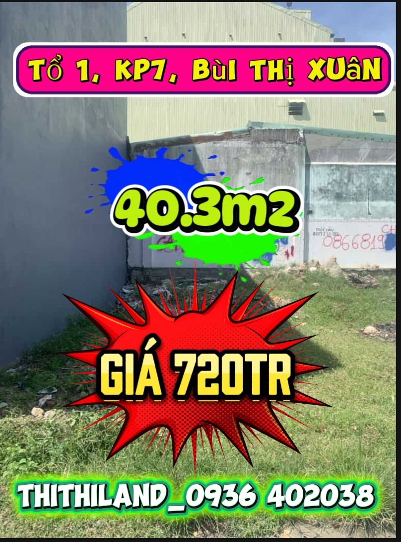 Bán lô đất VỊ TRÍ CỰC ĐẸP tại Bùi Thị Xuân, Tp. Quy Nhơn, cách quốc lộ 1A tầm 20m Bán lô đất VỊ TRÍ CỰC ĐẸP tại Bùi Thị Xuân, Tp. Quy Nhơn, cách quốc lộ 1A tầm 20m